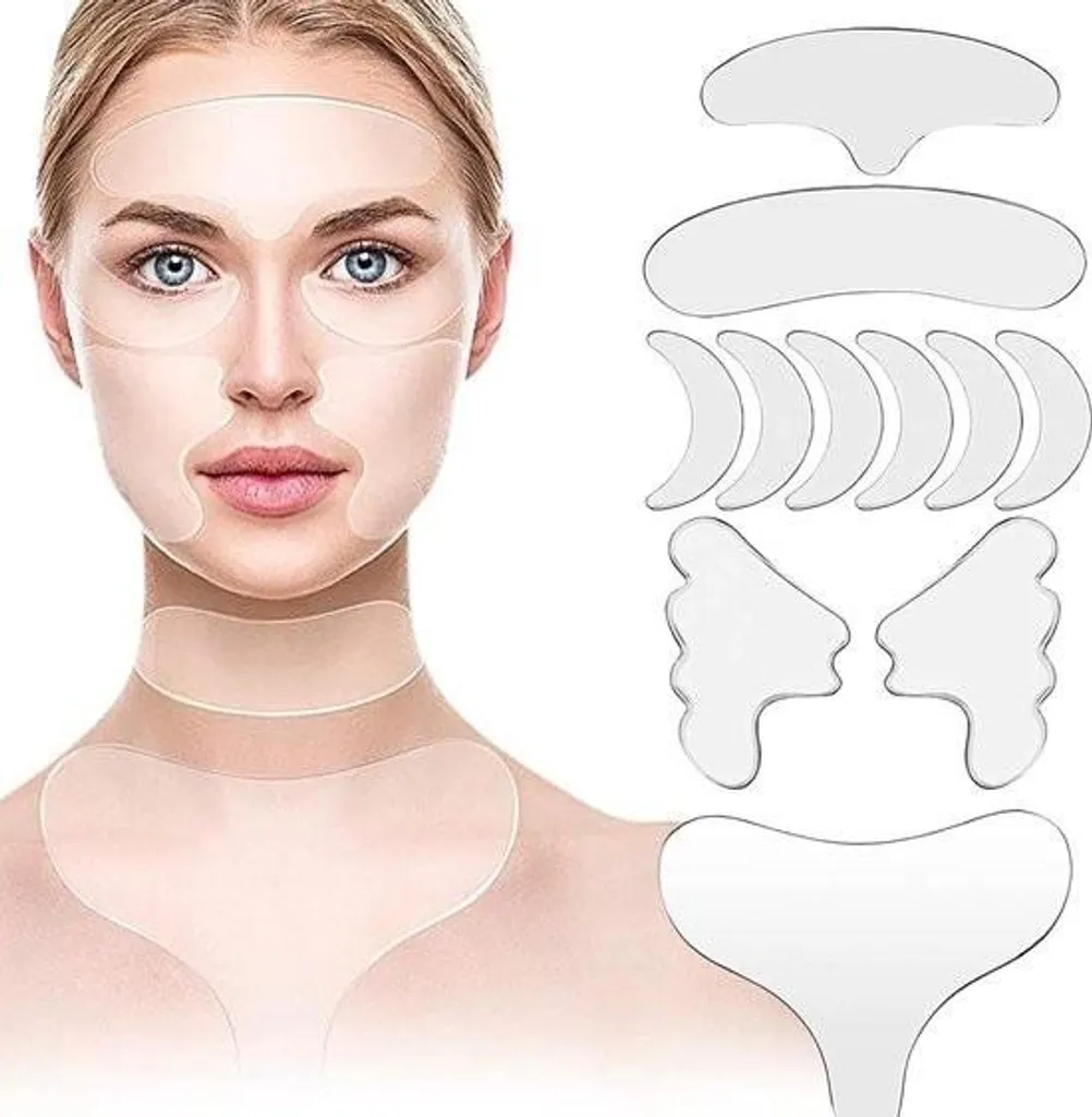 Kit de pads en silicone réutilisables pour le front et les yeux