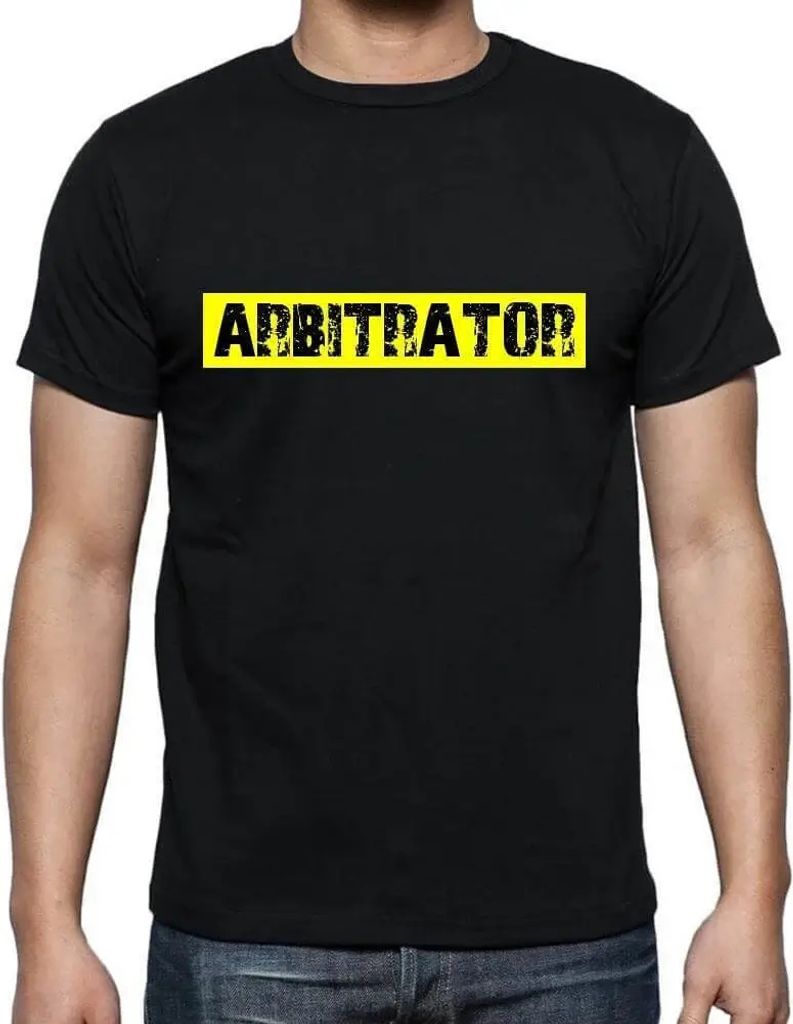 Herren Grafik T-Shirt Beruf des Schiedsrichters – Arbitrator Occupation – Öko-Verantwortlich Vintage Jahrgang Kurzarm Lustige Druck Geburtstag