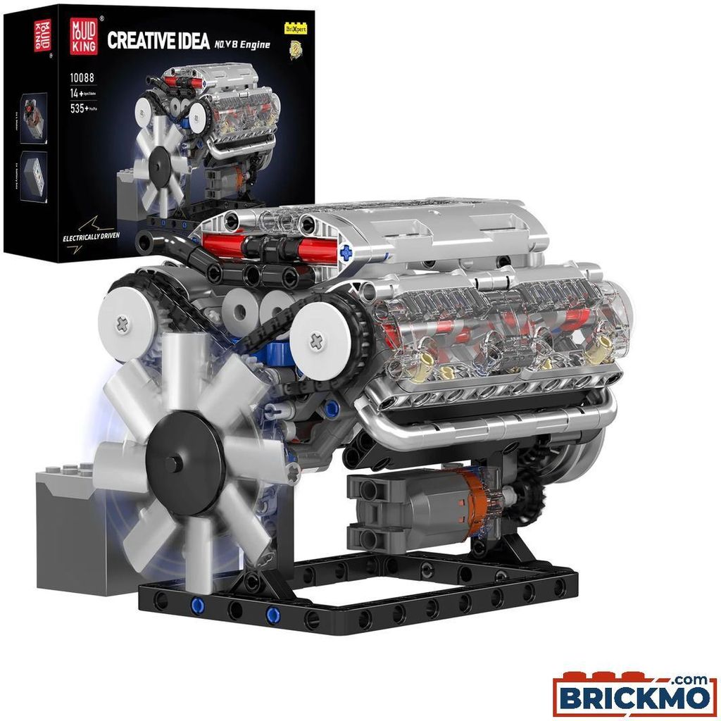 Motorizovaný motor V8 společnosti Mould King 10088S Obrázek produktu 2