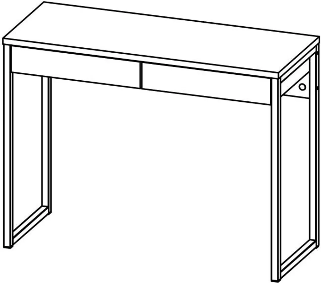 Bureau informatique blanc laqué Function Plus pour ordinateur et étude - 10