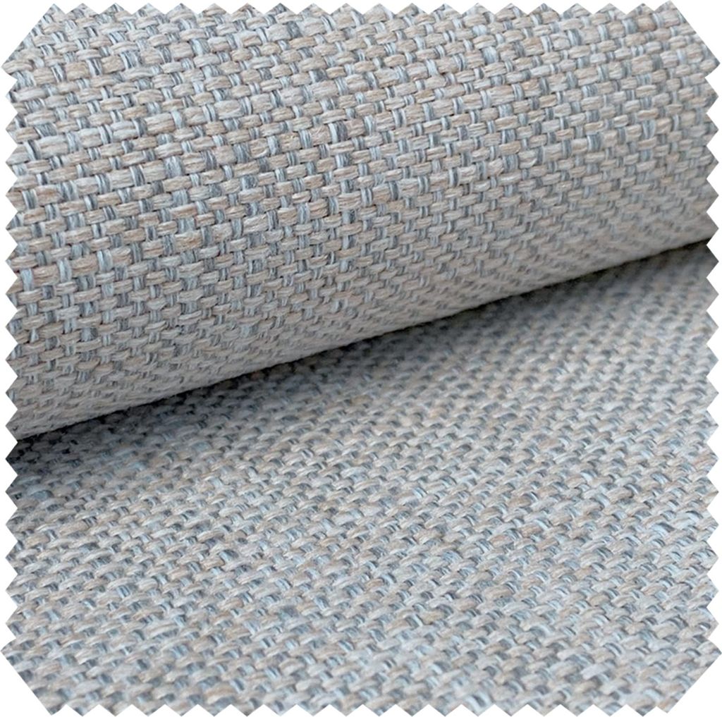 novely MUDAU - Grob Gewebter Polsterstoff - Melierter Möbelstoff mit Flachgewebe - Pflegeleichte Meterware 1lfm - Farbe: DH-10 Hellgrau Beige