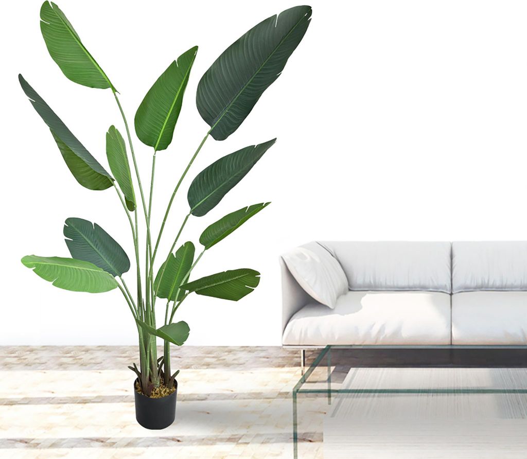 Strelitzie Kunstpflanze 170 cm | Kunstblume Innendekoration