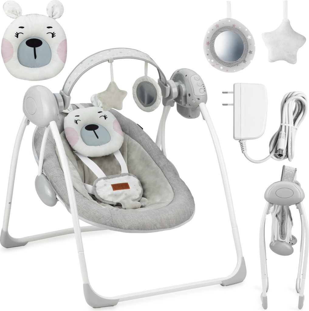 MoMi LISS Babywippe - Musik mit 8 Melodie, Vibration, Produktbild 