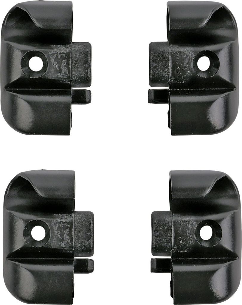4x Endstücke für Fensterleiste Scharnierleiste Schwarz L+ R Produktbild 