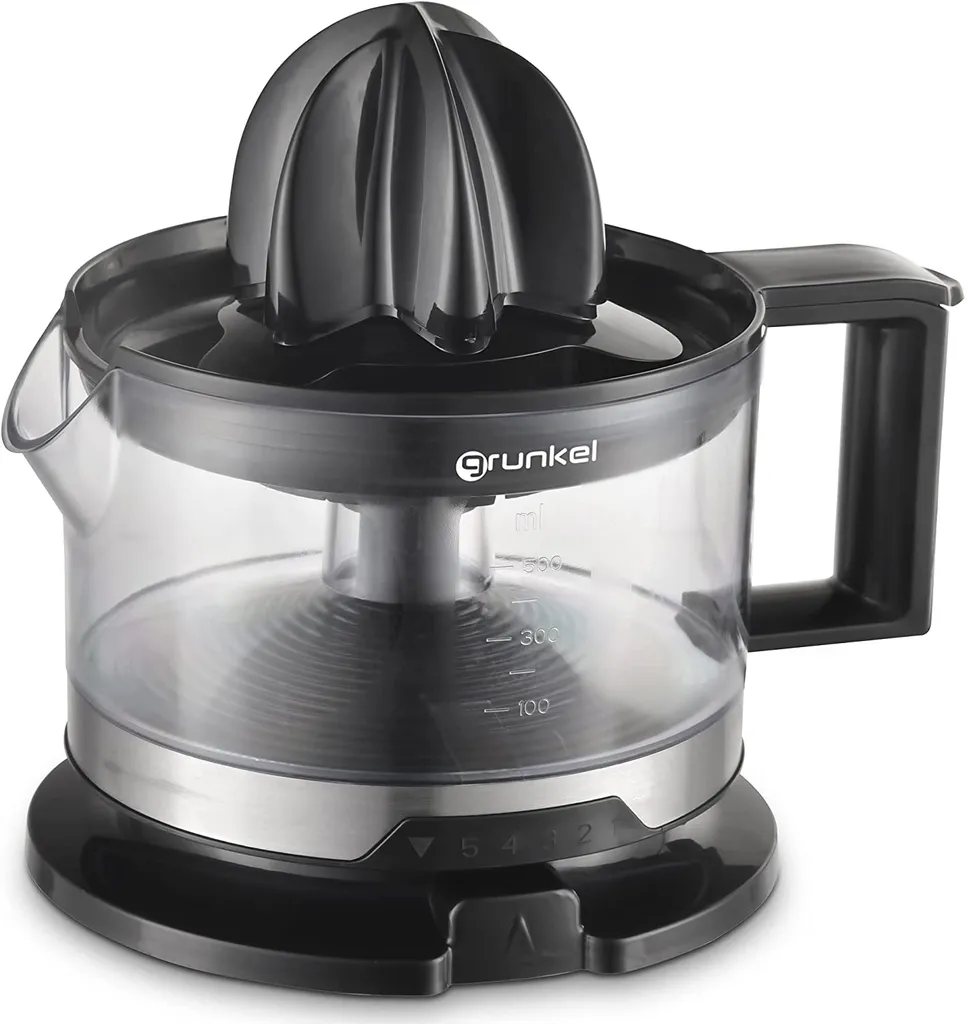 Presse-oranges électrique double cône et régulateur de pulpe Grunkel 40W