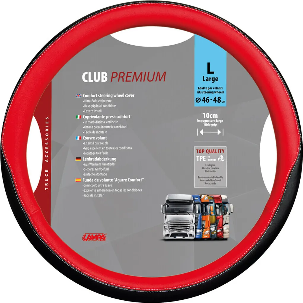 Lampa Club Coprivolante Skeentex Rosso L 46-48 cm | Grip Sicuro
