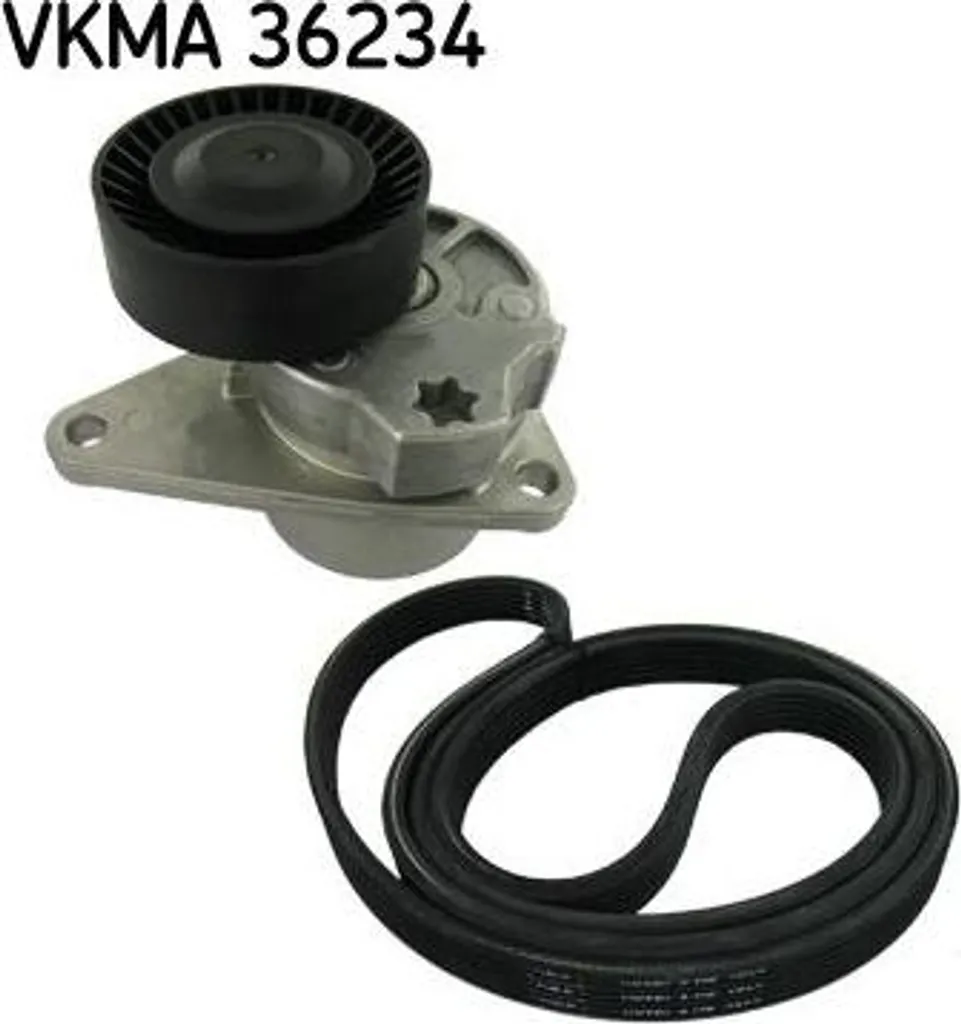 SKF VKMA 36234 Kit Courroie Trapézoïdale Crantée OE 30637141 Volvo
