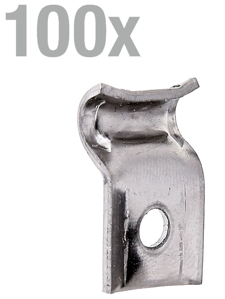 Alberts 100x Spanndrahthalter Edelstahl ohne Schraube 26 mm Produktbild 