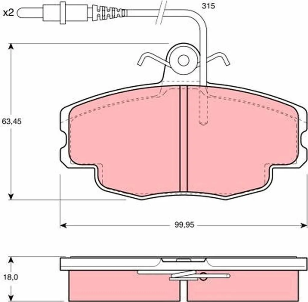 Plaquettes de frein auto pour ZX N2 - Équipement de freinage TRW