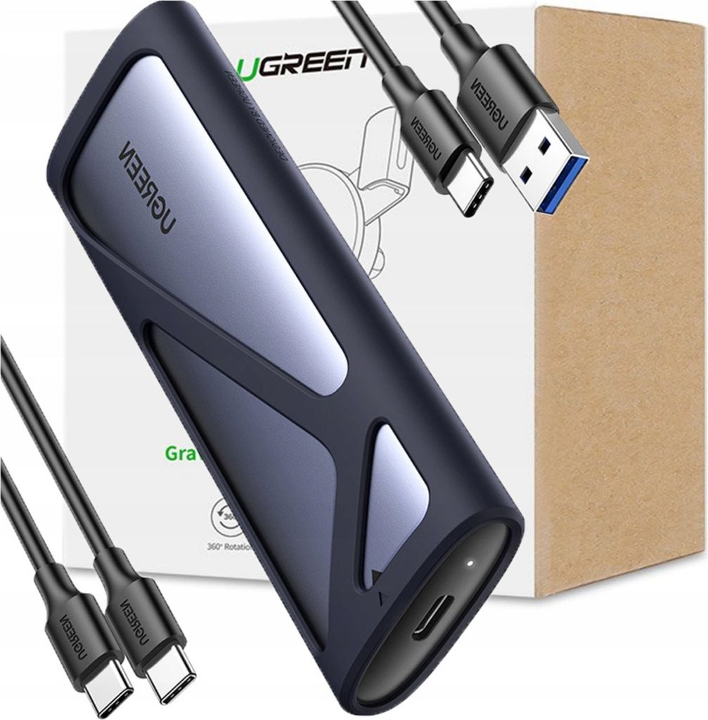 Ugreen Externe SSD Box M.2 CM400 USB 3.2 Gen 2 Grau Produktbild 