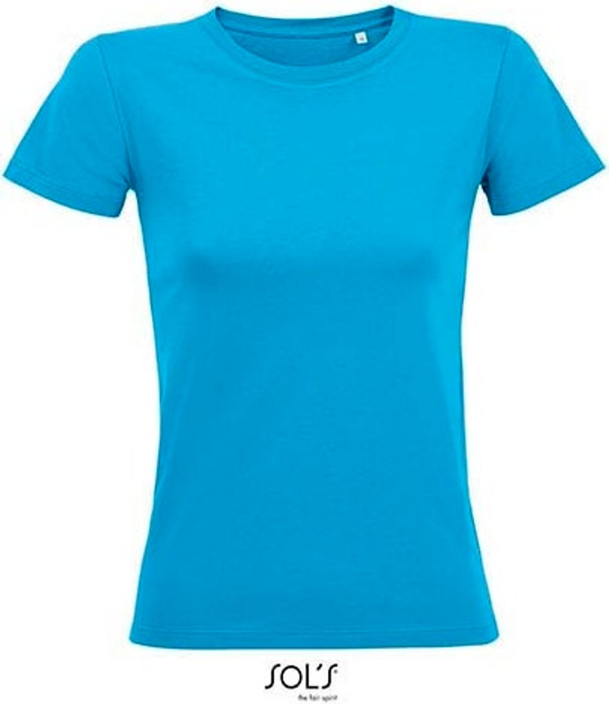 SOLs 02758 | Damen Round Neck Fitted T-Shirt Regent - Farbe: Aqua - Größe: L
