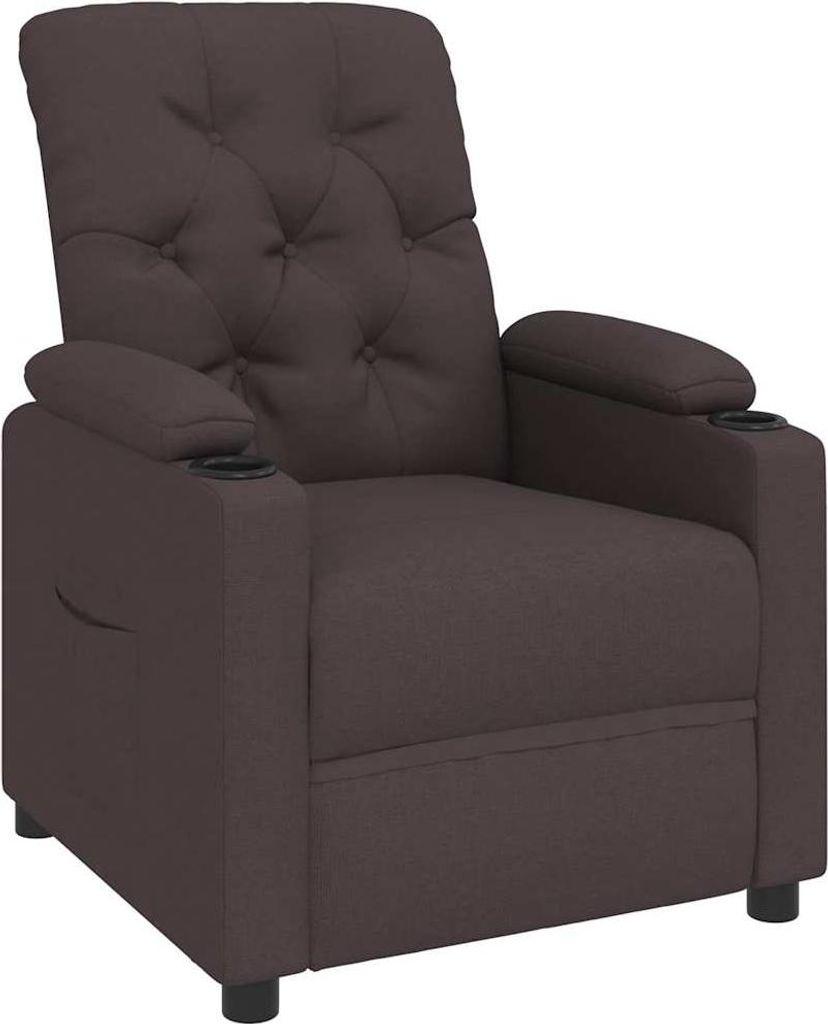 vidaXL Relaxsessel Braun Stoff