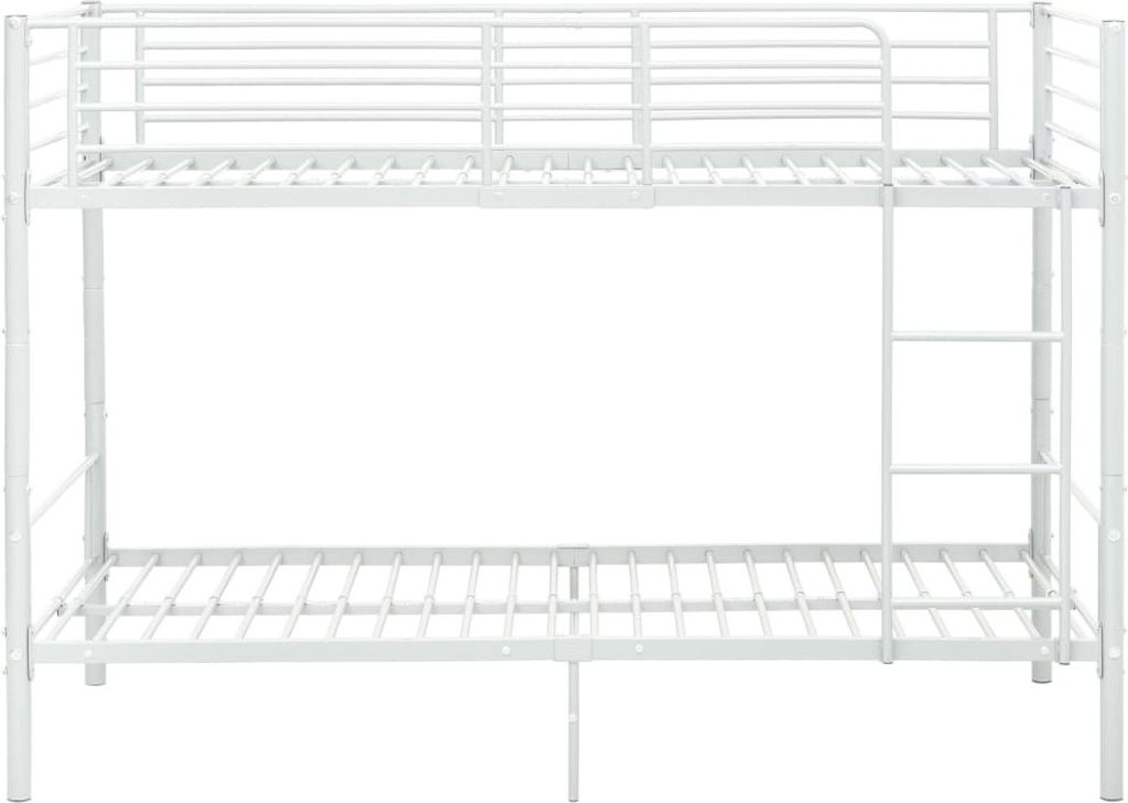 "2026 Aktion"Etagenbett/Bettrahmen - CLORIS - Einzelbett - Kinderbett Weiß Metall 90×200 cm - Einfache Montage - - NeuMöbel4757040