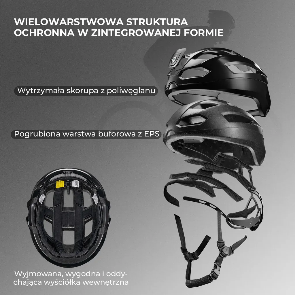 Casque de vélo intelligent LED télécommande sans fil sécurité optimale