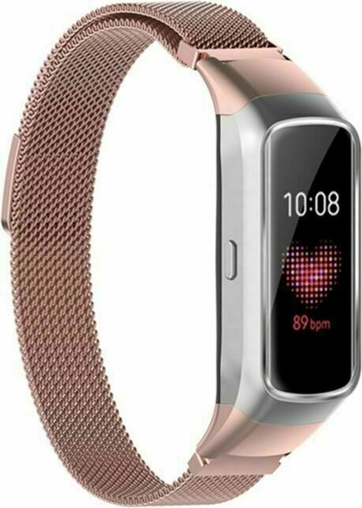 Strap-it Milanese Armband - Kompatibel mit Samsung Galaxy Fit Armband Edelstahl Armband mit Magnetverschluss - Ersatzarmband - Hochwertiges Materia...