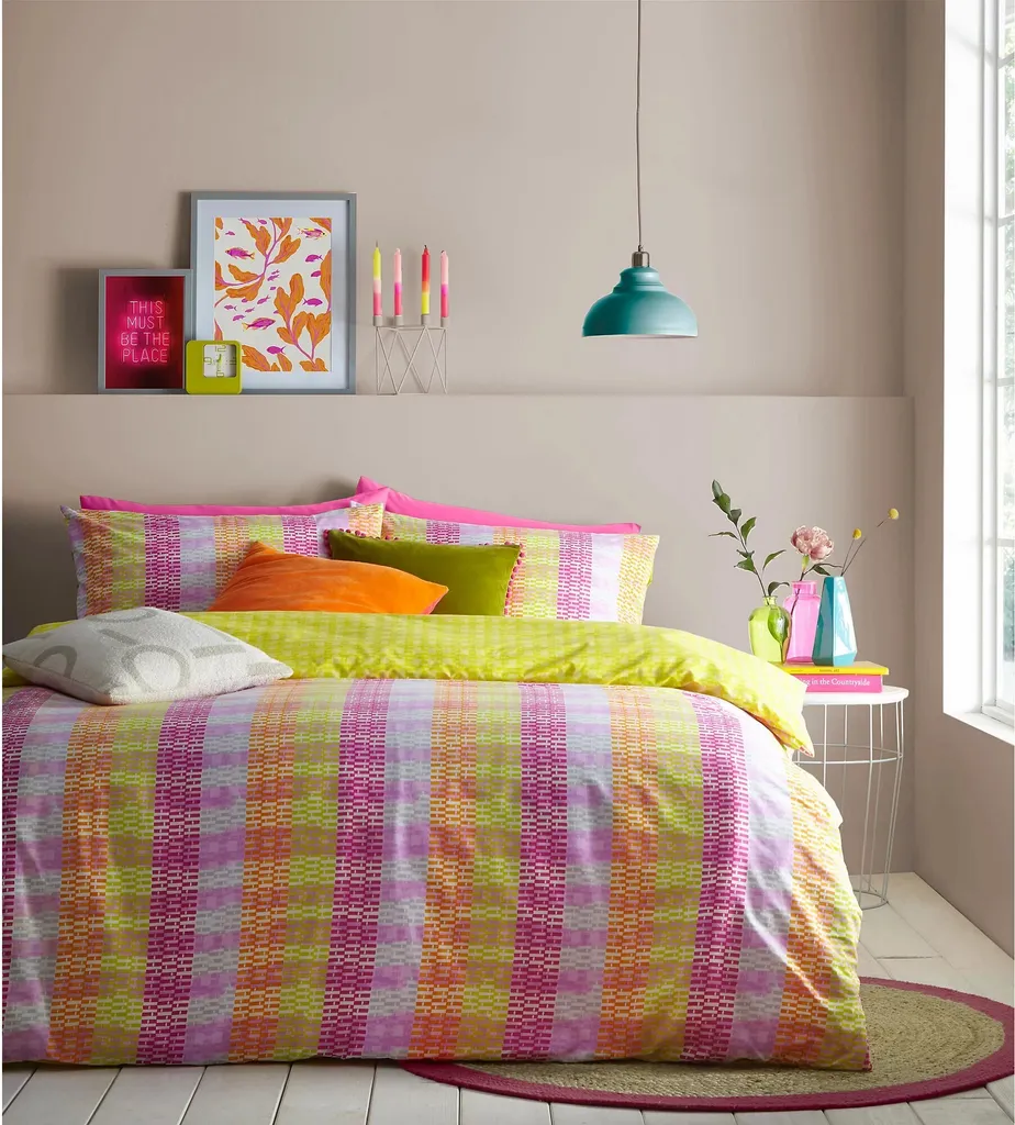 Parure de Lit Neola Furn RV2948 Multicolore pour Lit Double Standard