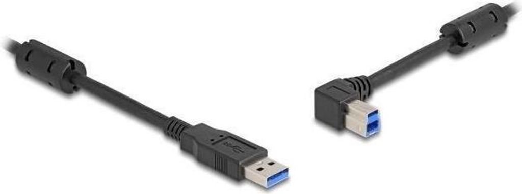 Delock USB 5 Gbps Kabel Typ-A Stecker zu Typ-B Stecker 90° links gewinkelt 3 m