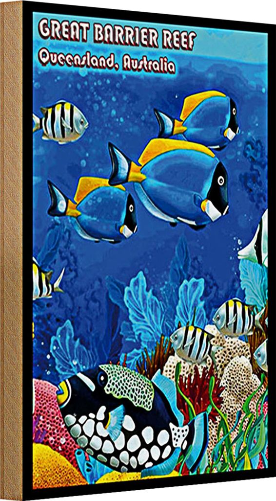 Holzschild Spruch 20x30cm great barrier reef Queensland