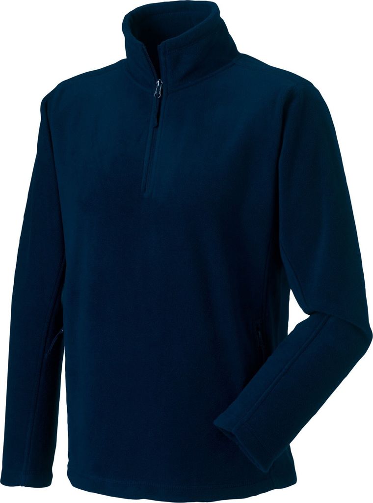 Russell - Fleece-Oberteil mit kurzem Reißverschluss für Herren RW9768 (XL) (Dunkelblau)