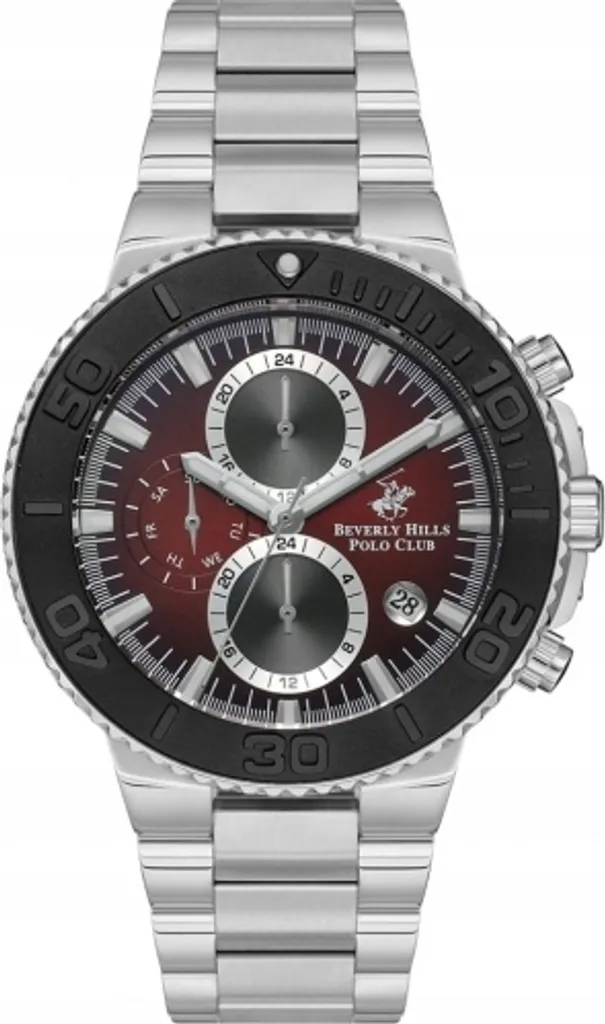 Montre homme étanche rouge et noire avec bracelet en silicone doux