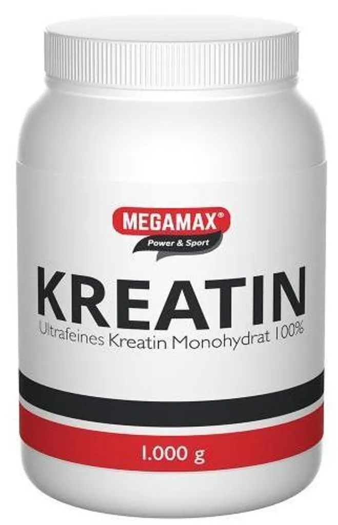MEGAMAX Power & Sport Créatine Monohydrate 100% Pure Poudre de 1000g