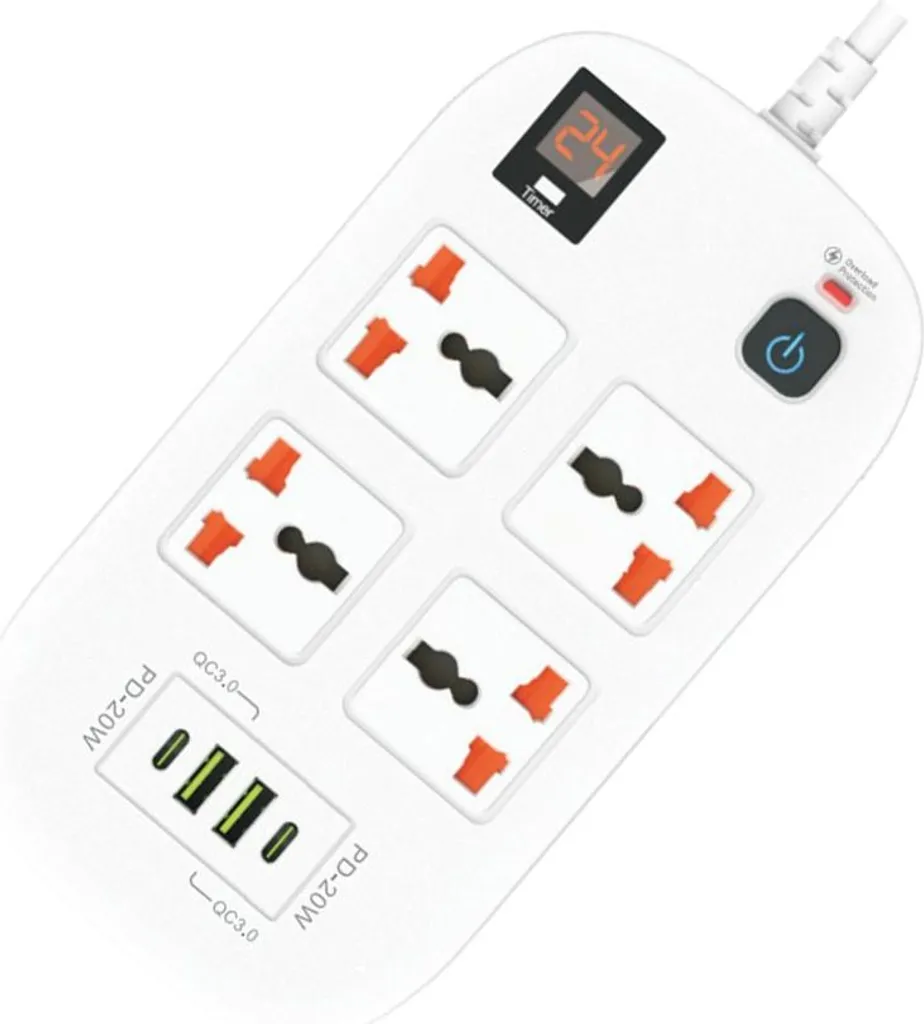 Multiprise USB Minuteur Programmable et Charge Rapide PD 20W - Sécurité - 3