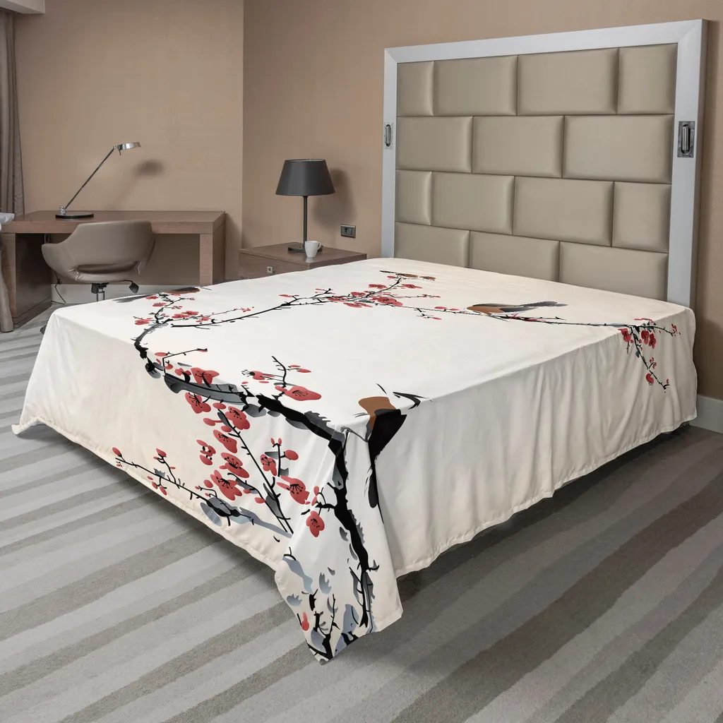Drap Plat Respirant et Doux contre les Peaux Sensibles 275x260 cm Rubin