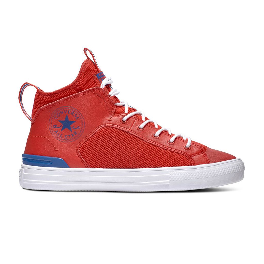 Converse Chuck Taylor All Star Ultra - Mid - University Rot / Rush Blau / Weiß Leder/Synthetik Größe: 36.5 Normal