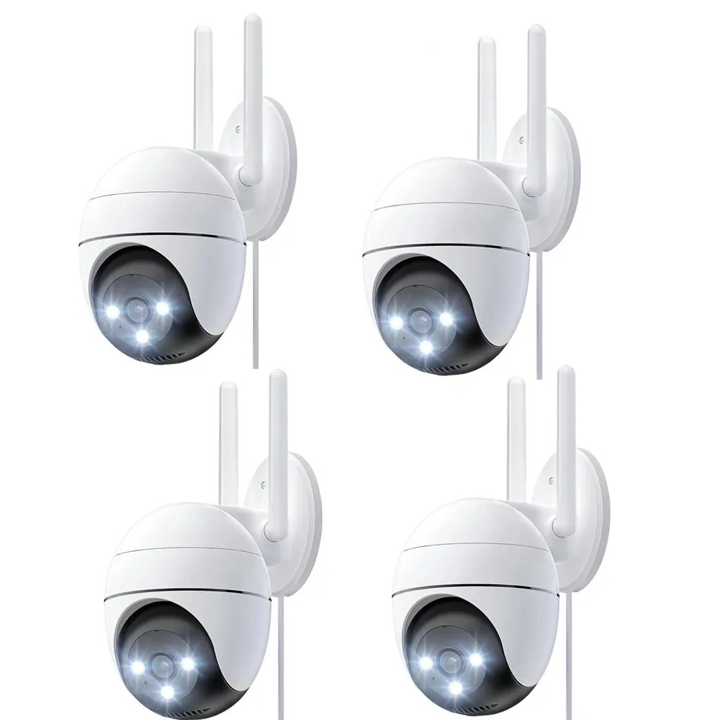 Caméra dôme IP WiFi Extérieure PTZ 2K 3MP avec Vision Nocturne et Audio