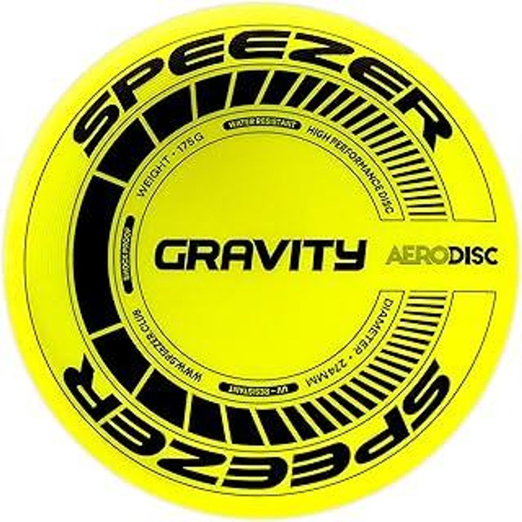 Gravity Frisbee 175g - die neon gelbe Profi Wurfscheibe ist das Outdoor Fun-Sport Spiel - Frisbee-Scheibe für Kinder Erwachsene - Ultimate Flying ...