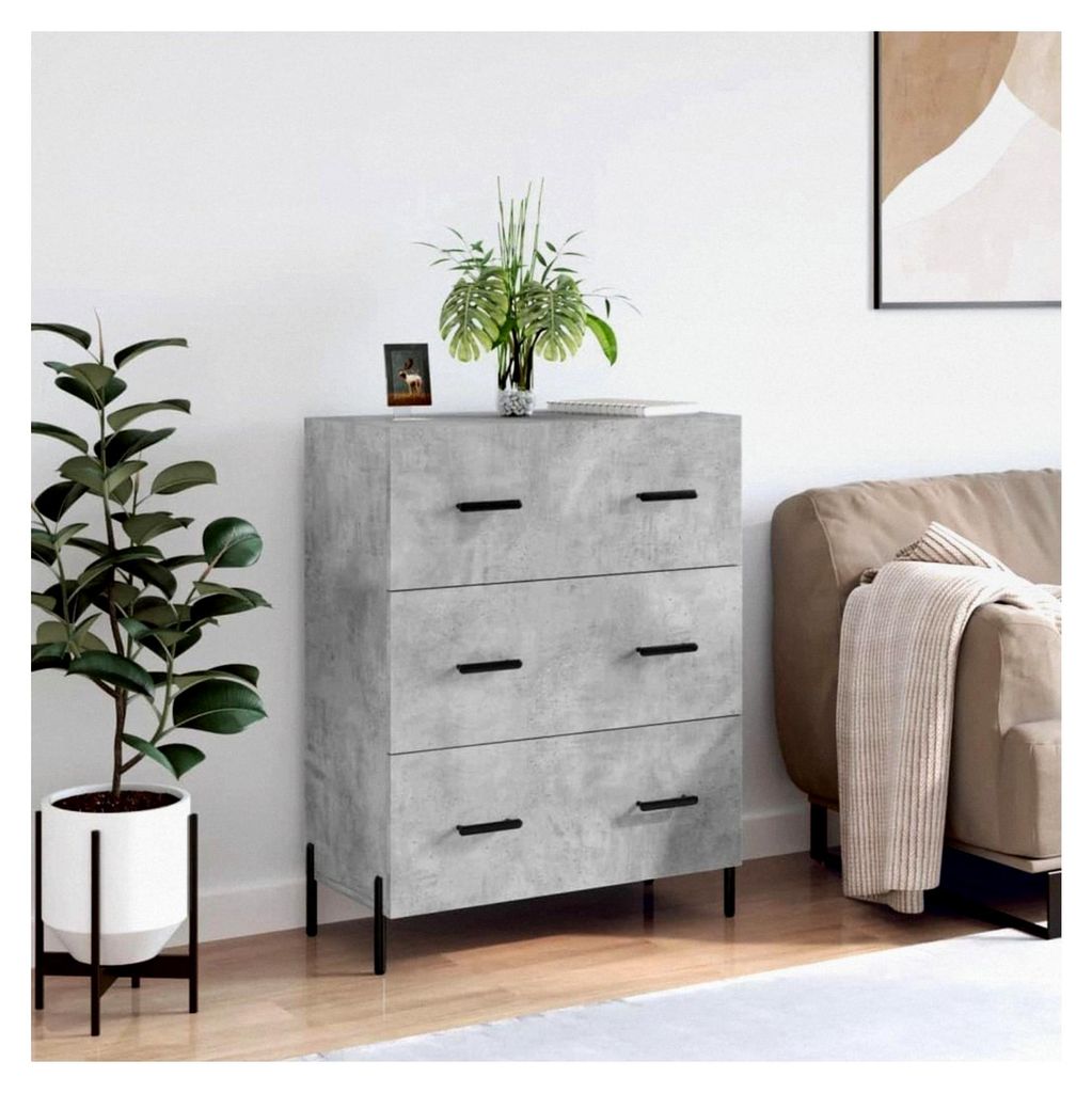 Sideboard in Betongrau 69,5x34x90 cm