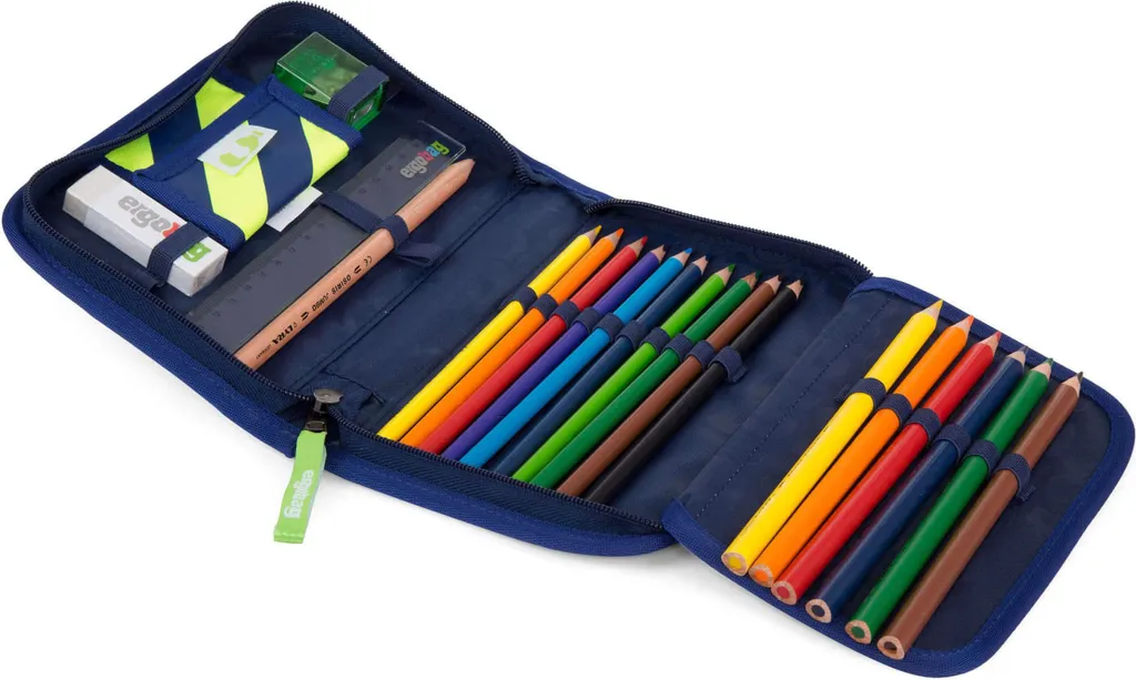 Trousse remplie 22 pièces format 21 cm avec matériel d'écriture robuste