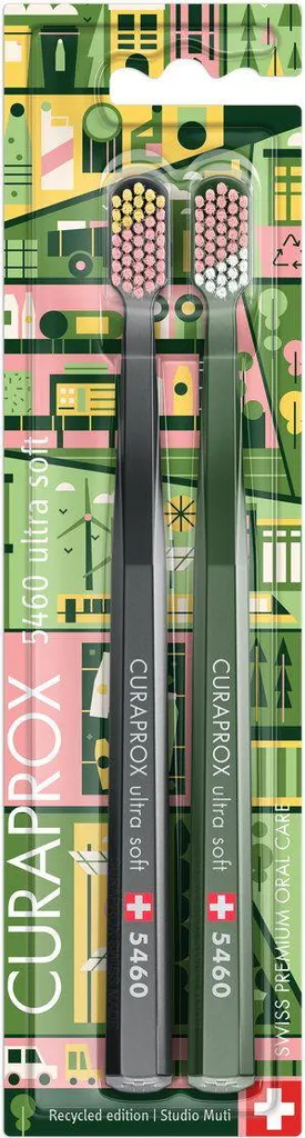 Brosse à Dents Manuelle Souple CURAPROX CS 5460 Recyclée - Duo Pack
