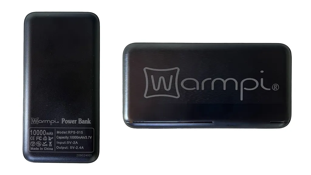 Warmpi® Cuscino riscaldante a infrarossi con power bank - Utilizzo flessibile - Può essere utilizzato con o senza cavo - Teddy White Bouclé - 8