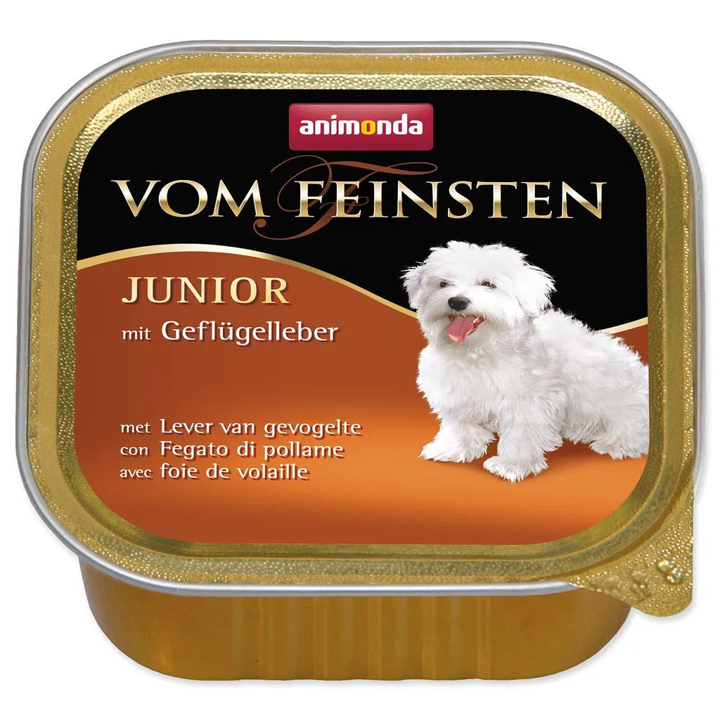 Pâtée pour Chiot Junior Animonda vom Feinsten Foie de Poulet en 150g
