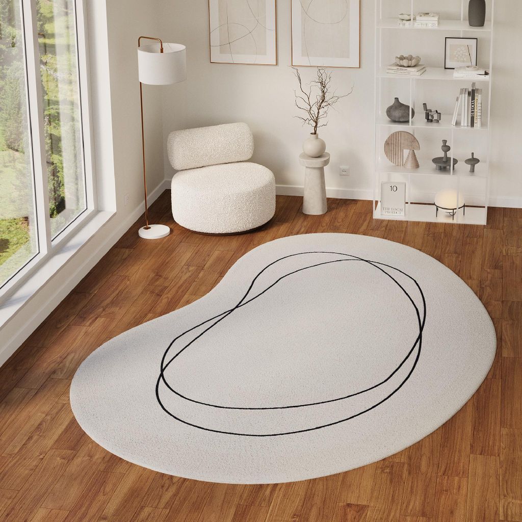 Tapiso Teppich WISP modern, pflegeleicht, Wohnzimmer Schlafzimmer 80 x 150 cm