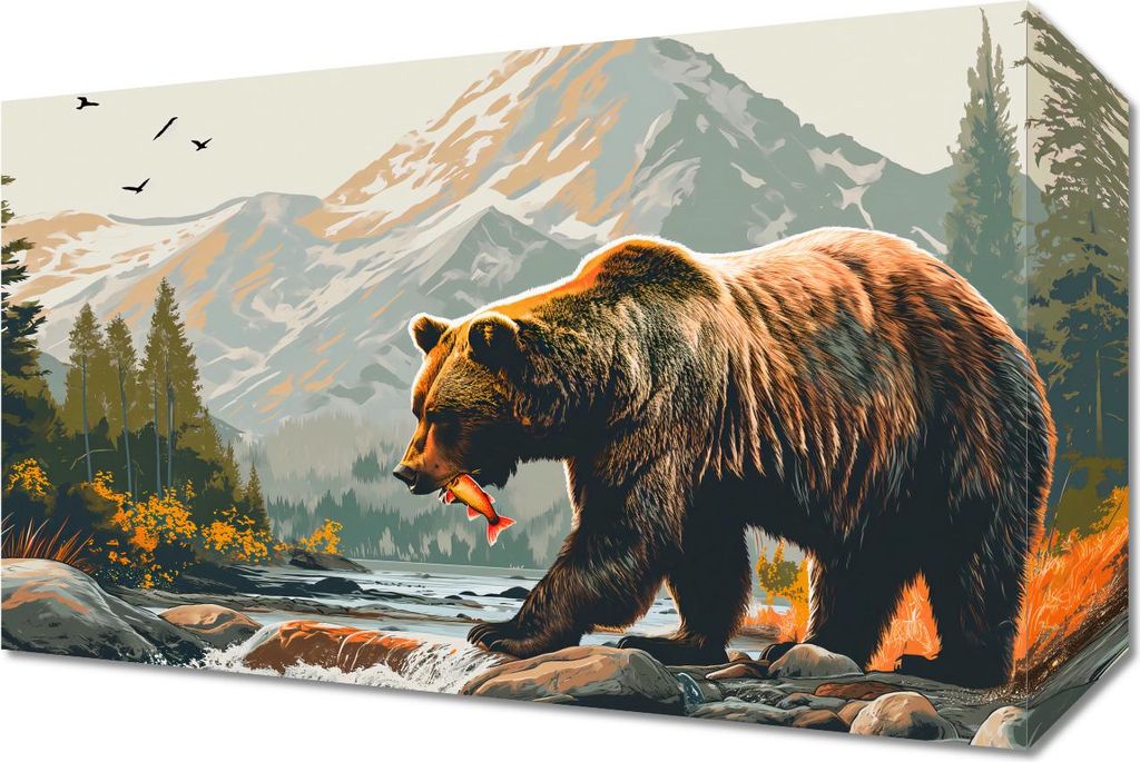 Bild 30x20cm Herr der Bergbäche