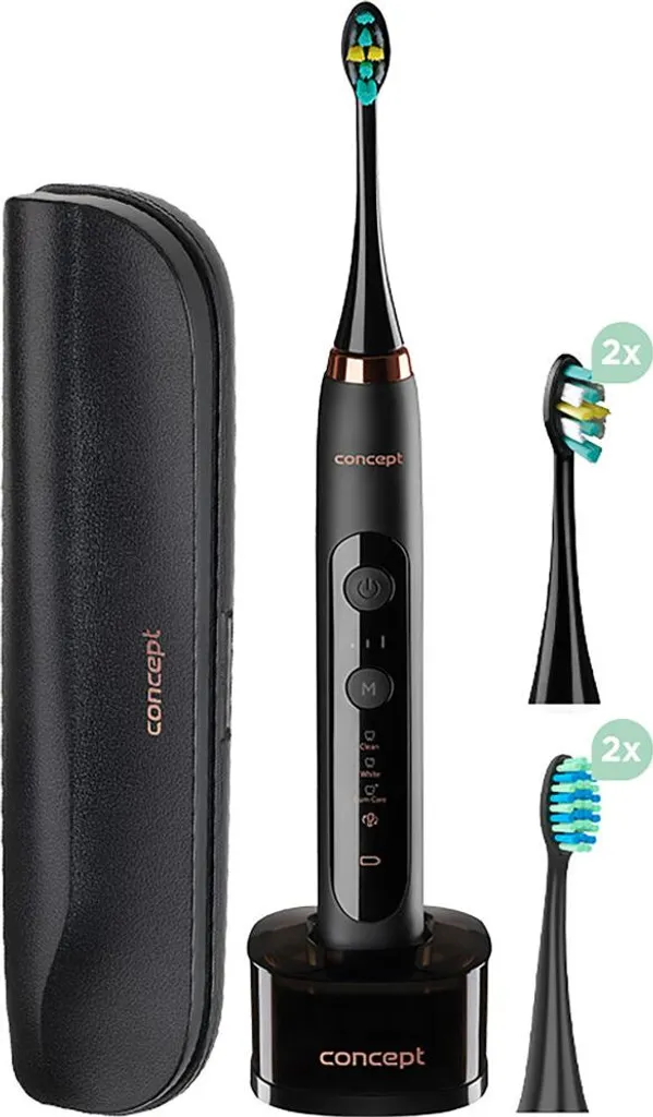 Brosse à Dents Électrique Sonique Concept ZK7011 Perfect Smile Noire