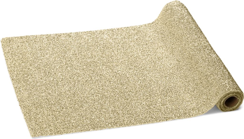 24x Metallischer Läufer, Gold, 0,36 x 3 m