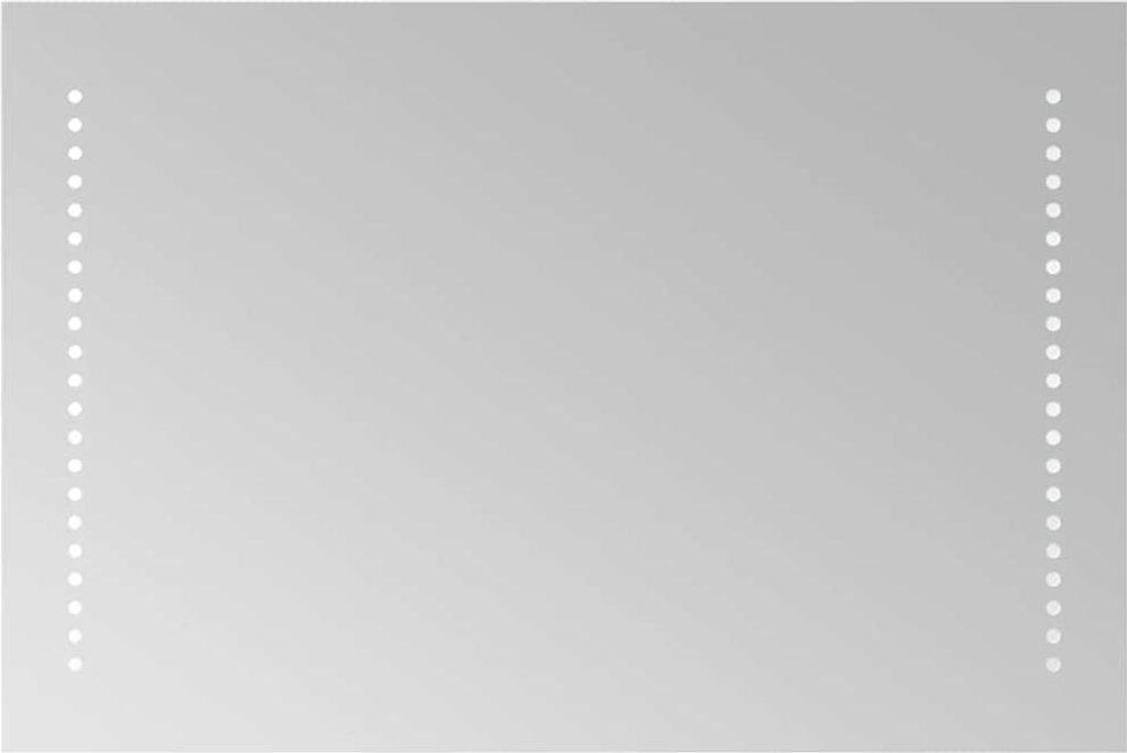 LED Badspiegel 60x40 cm mit IP65-Schutz, USB-Schnittstelle und 4 mm Stärke