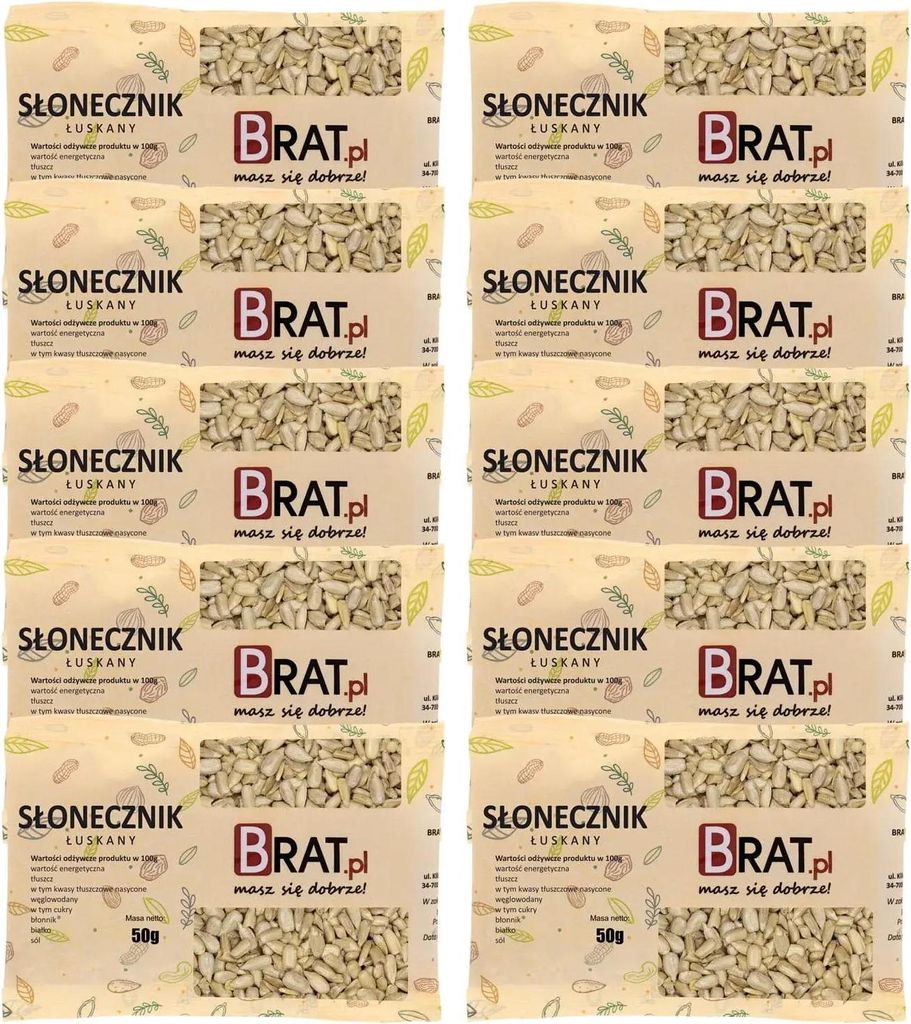 Słonecznik łuskany 10 x 80g Zdjęcie produktu 