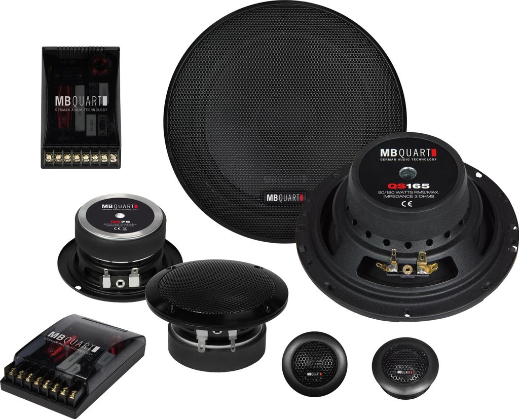 MB Quart QS165.3, 3-Wege, 180 W, 90 W, 3 Ohm, 56 - 22000 Hz Produktbild 