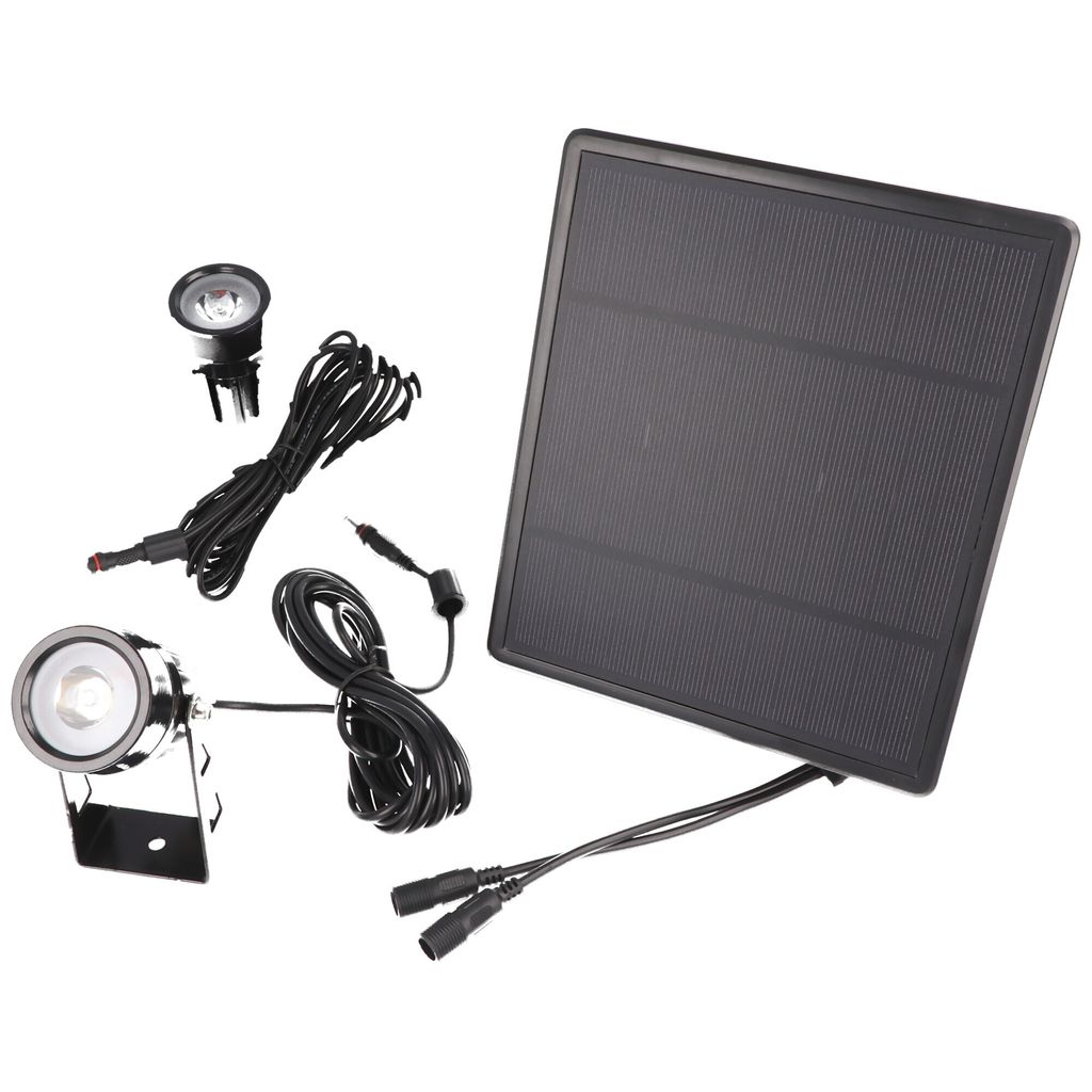 Velamp BLACKBIRD: 2 Außenstrahler mit Solarpanel. 3000K