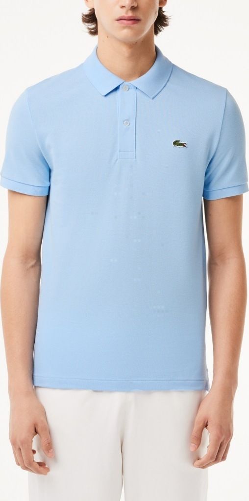 LACOSTE L1212 SHORT SLEEVED RIBBED COLLAR S Blau Produktbild 