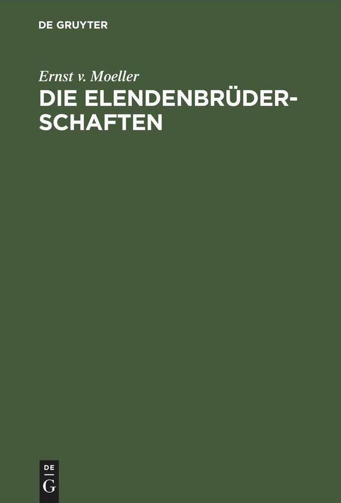 Die Elendenbrüderschaften
