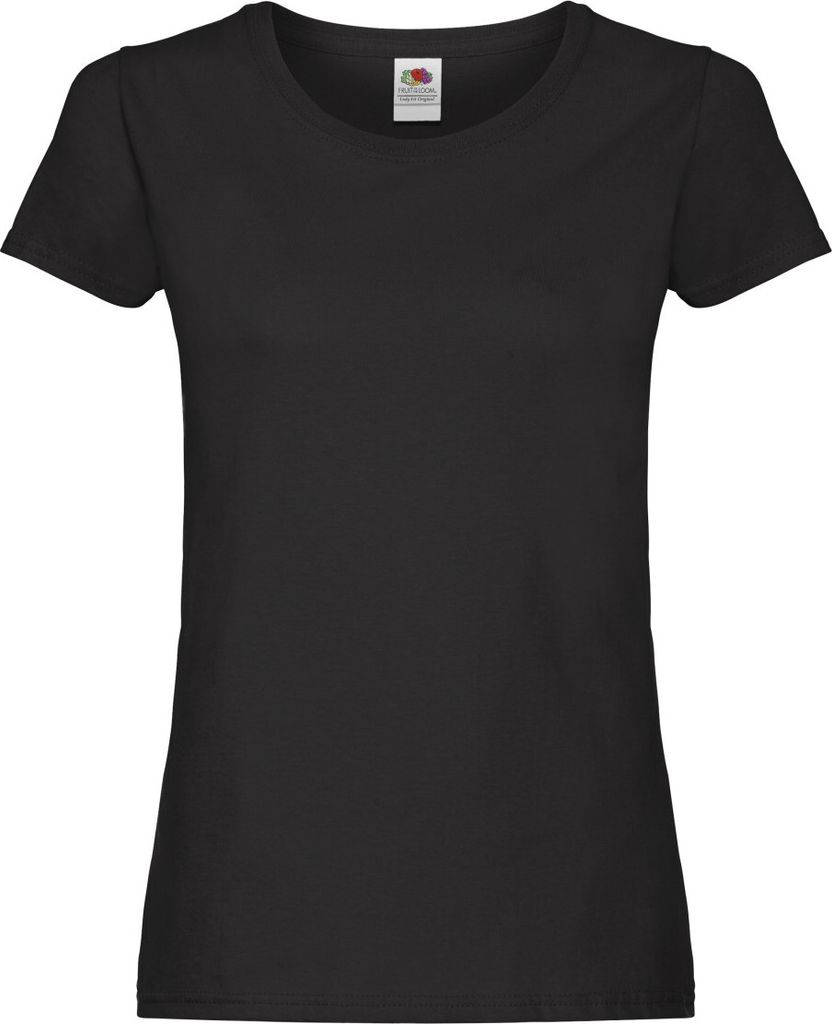 Fruit of the Loom - T-Shirt für Damen BC5439 (XS) (Schwarz)