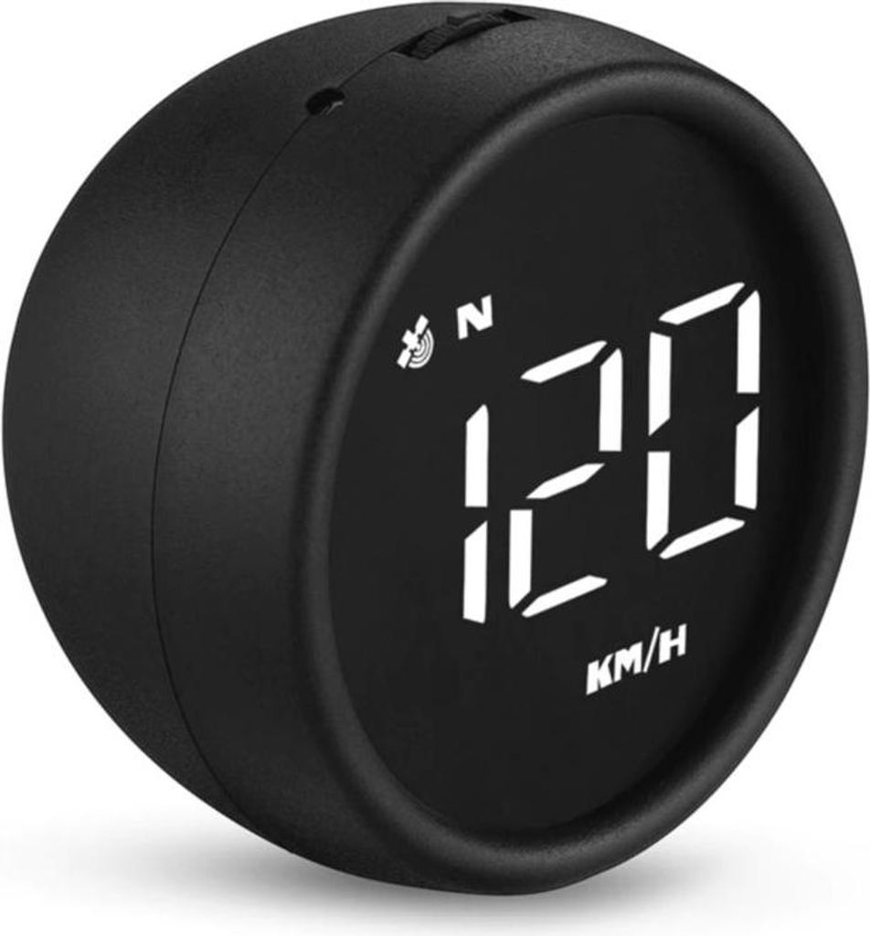 Mobilly On-Board-GPS-Tachometer für Auto, schwarz Produktbild 
