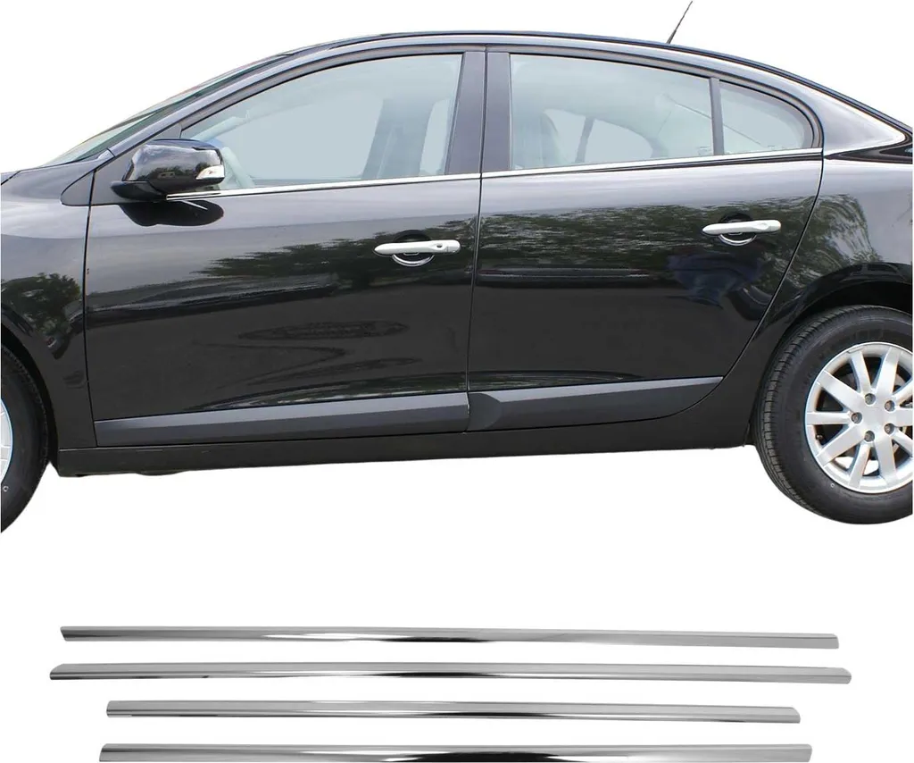 Profili Finestrini Cromo Renault Fluence 2010-2021 Acciaio Inox