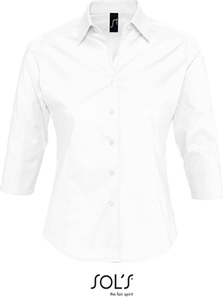 SOL ́S Women ́s Stretch-3/4-Sleeve Blouse Effect