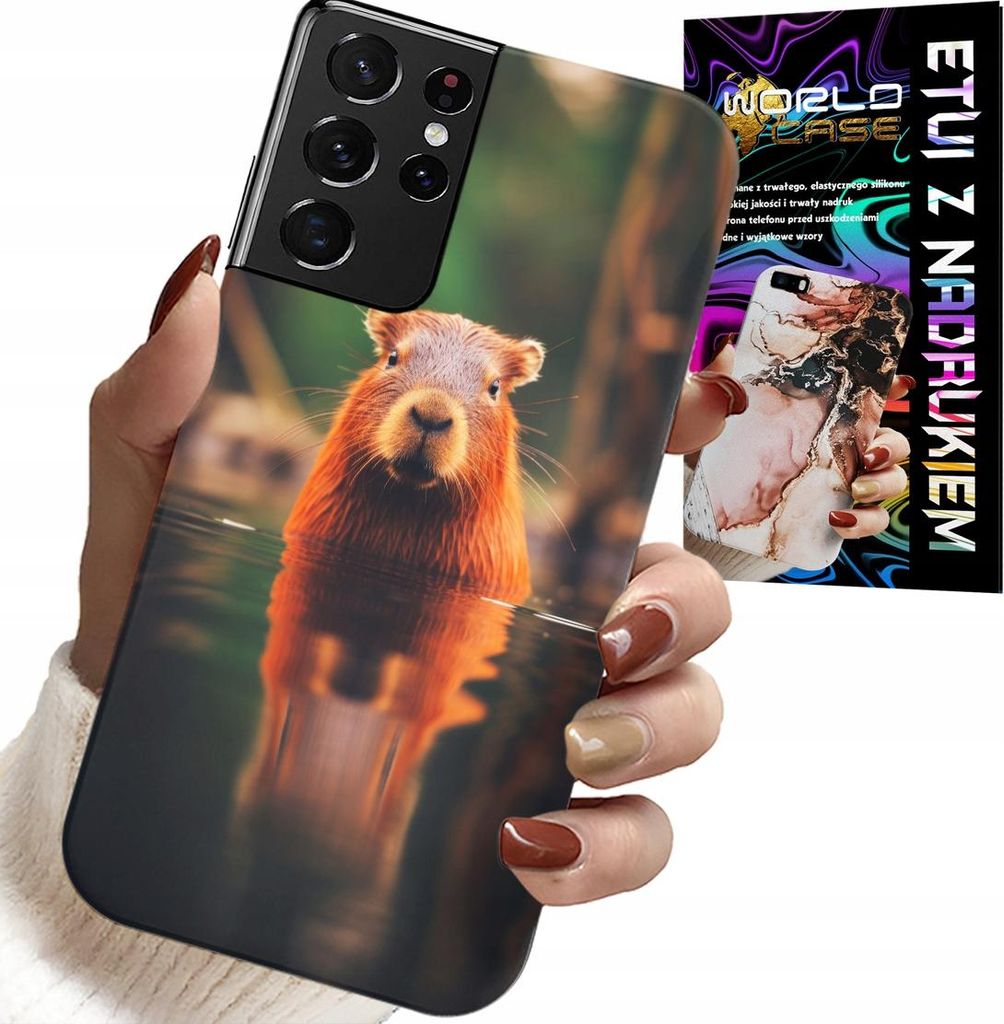 ETUI FÜR SAMSUNG GALAXY S21 Ultra - SWEET CAPIBARA, CAPIBARA, MEHRERE DESIGNS